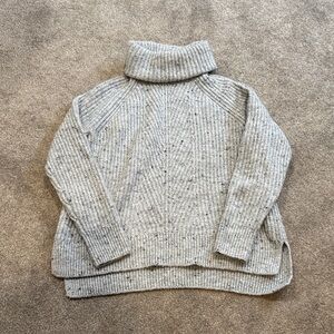 Madewell Gray Turtleneck Sweater